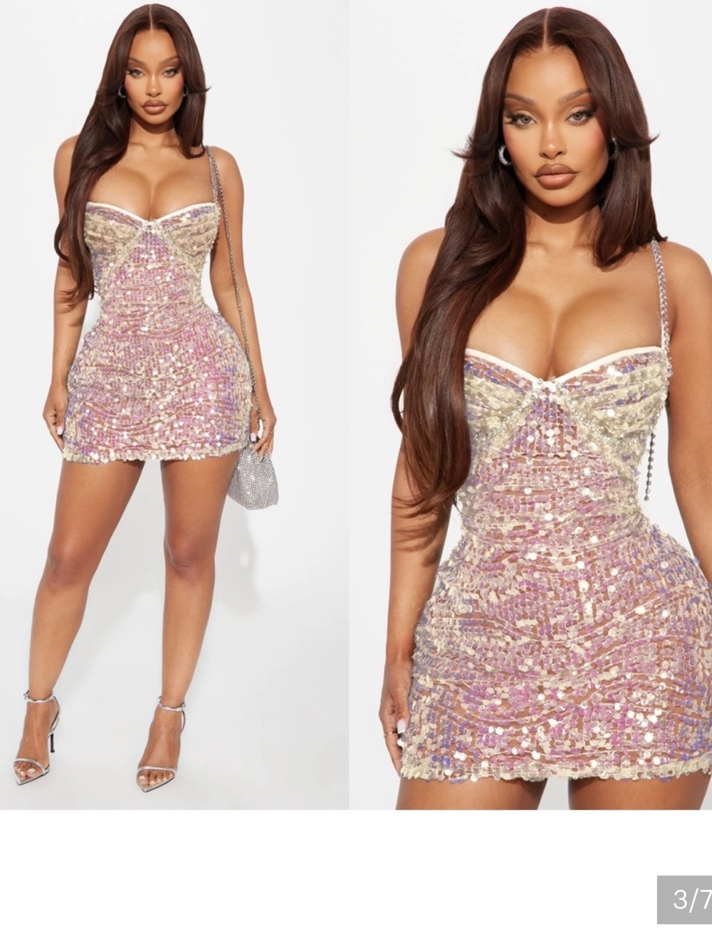 Fashion Nova Green Sequin Mini Dress